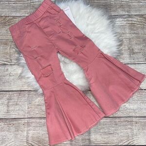 Light Pink Girls Bell Bottoms
